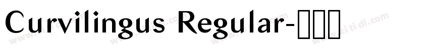 Curvilingus Regular字体转换